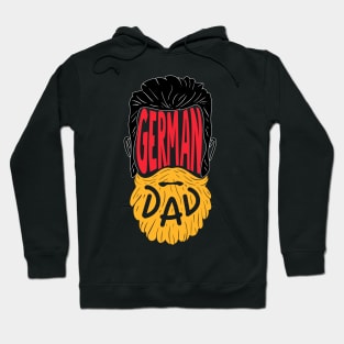 Bearded German Dad - Beard Tattoo Gift Hoodie